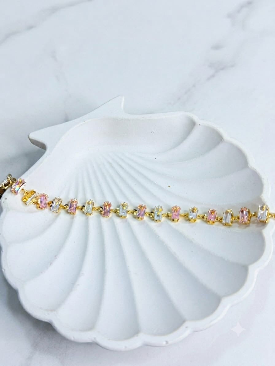 Rhinestone Bracelet (Pink)