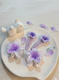 Glossy flower set