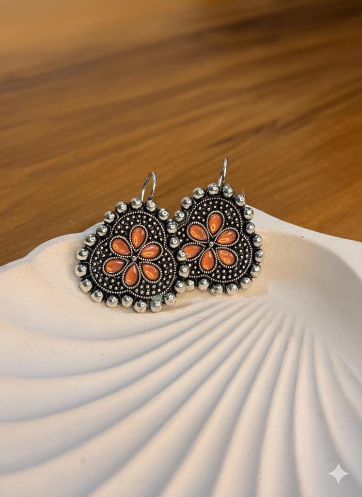 Desi Diva Jhumka (Orange)