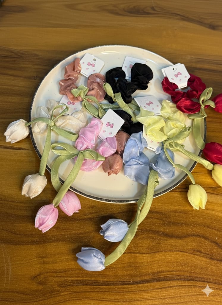 Tulip scrunchie