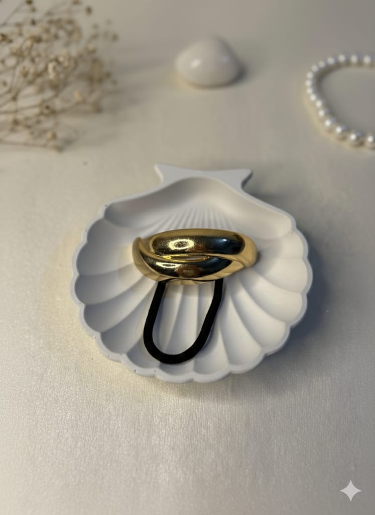 Metallic hair tie strip