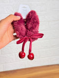 Cherry Plush Scrunchie