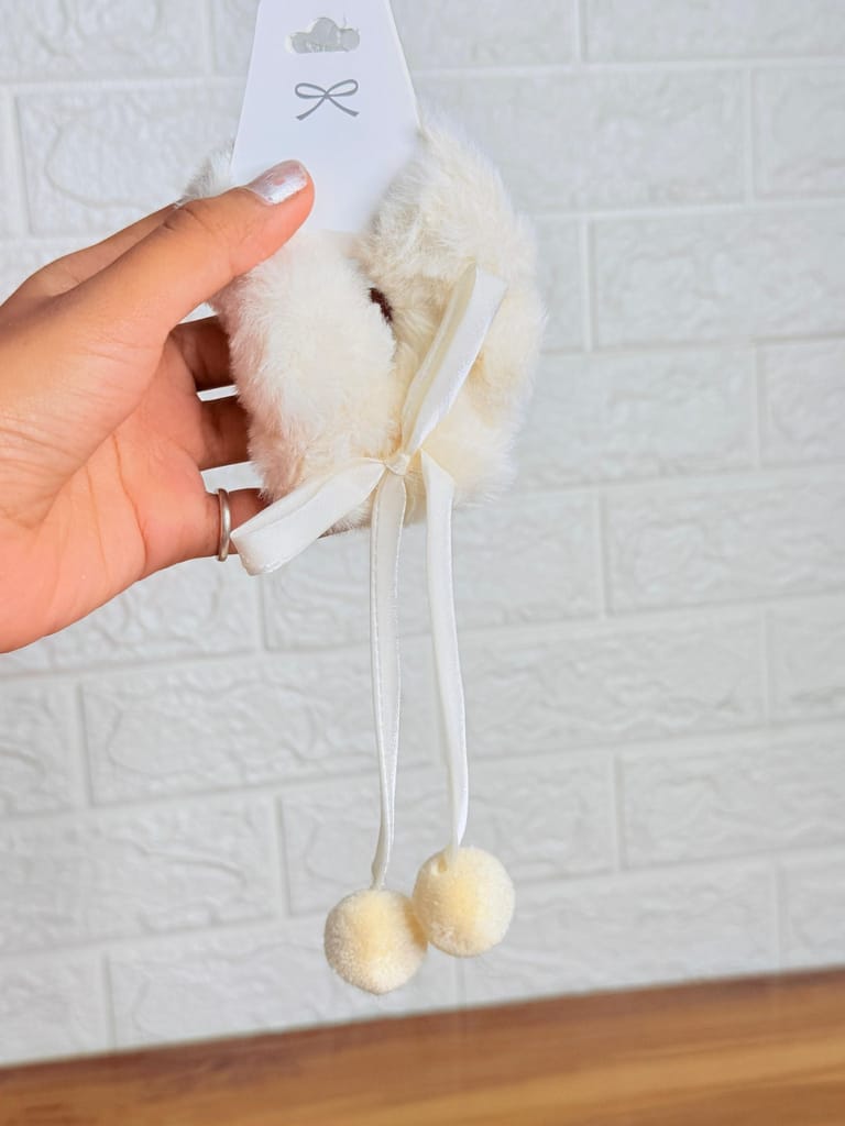 Cherry Plush Scrunchie