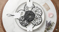 Monochrome Contrast-Piped Scrunchie