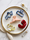 Mixed Shape Acrylic Hair Catchers Metallic(1 unit)