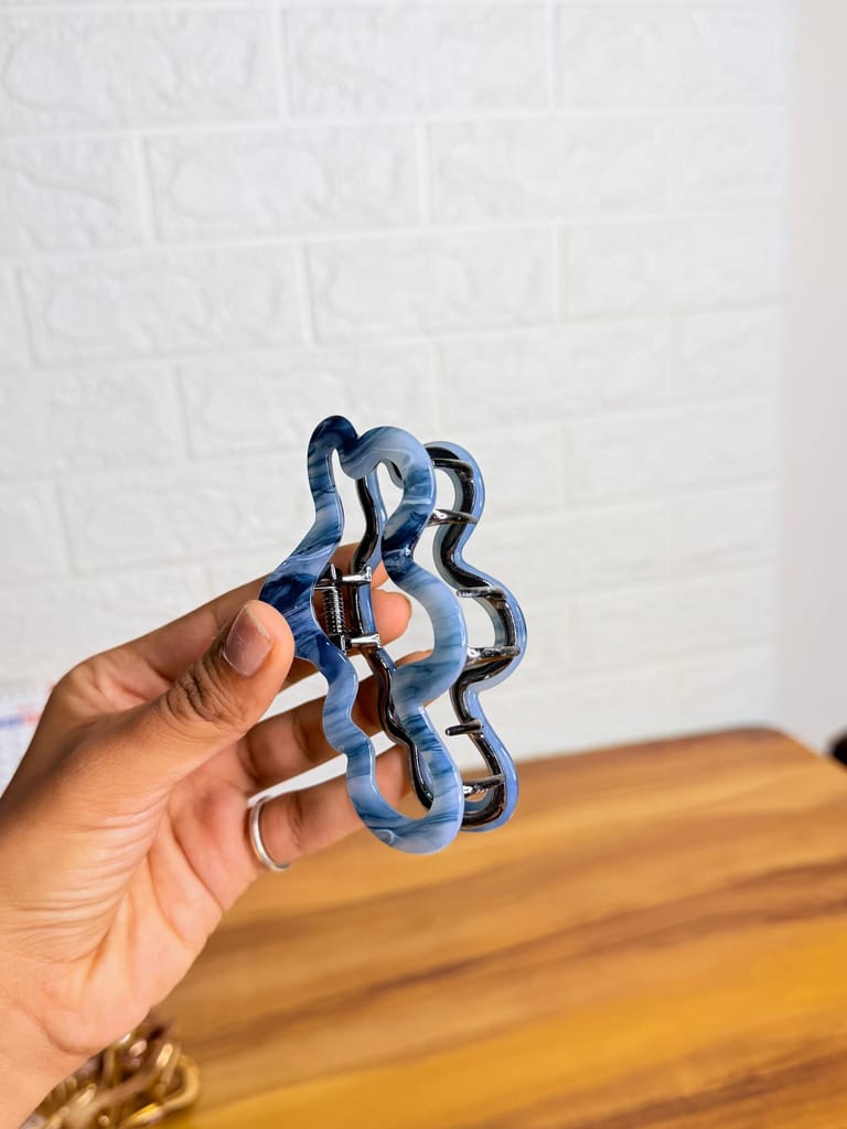 Mixed Shape Acrylic Hair Catchers Metallic(1 unit)