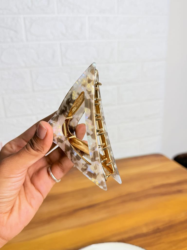 Mixed Shape Acrylic Hair Catchers Metallic(1 unit)