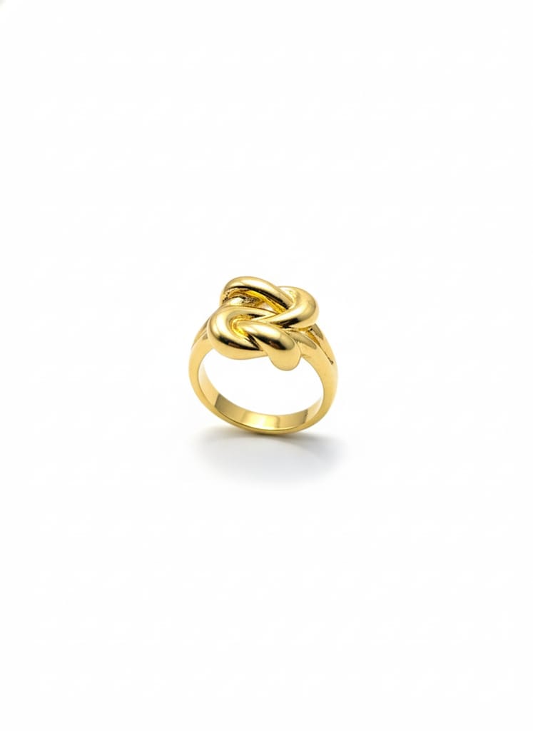 Tied knot ring