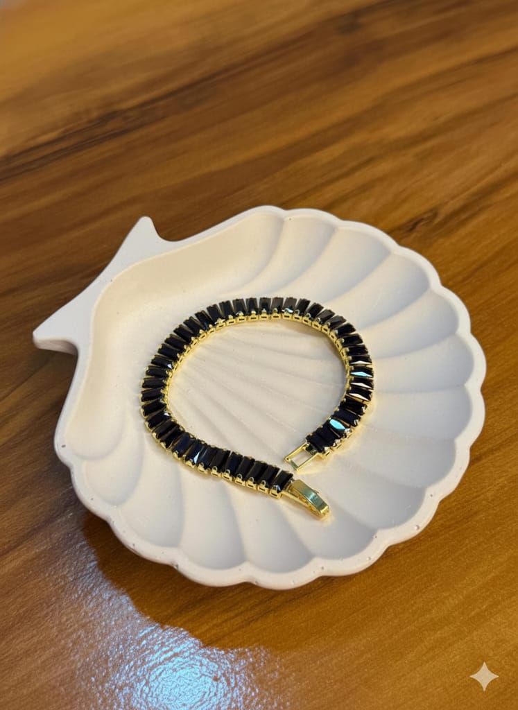 Black tennis bracelet