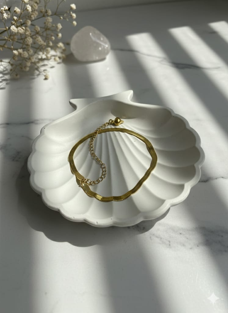 Snake chain bracelet (golden)