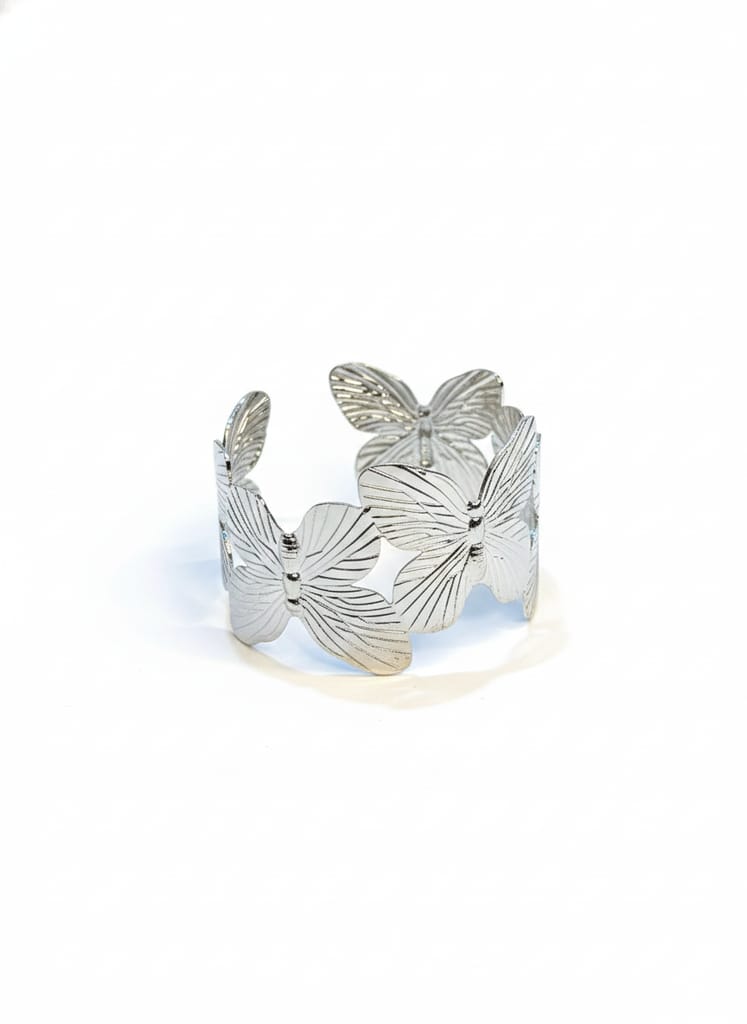 Butterfly bangle (silver)