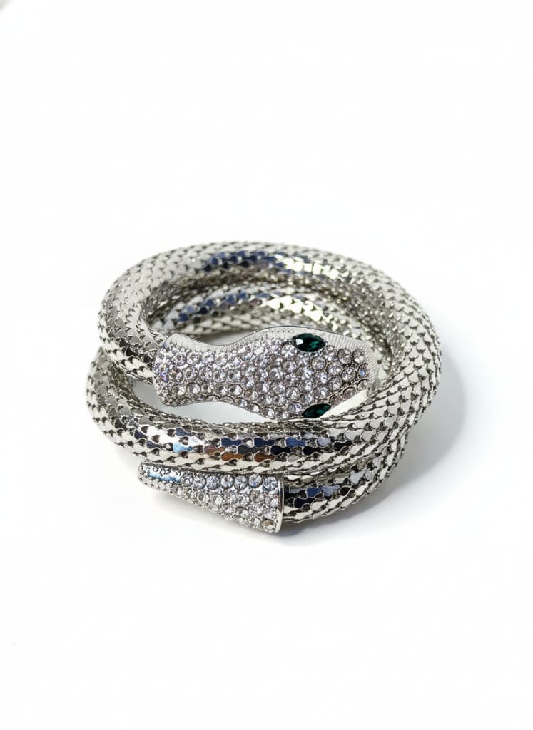 Snake mesh bracelet (silver)