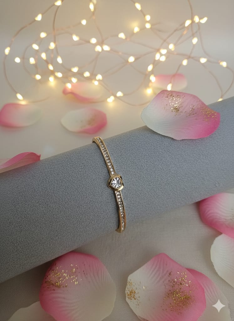Heart stone bracelet