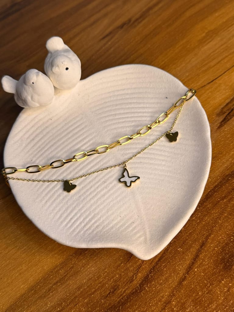 Flutter layered bracelet