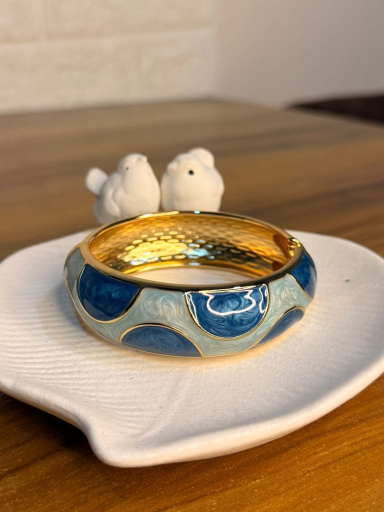 Enamel Bangle (Blue)