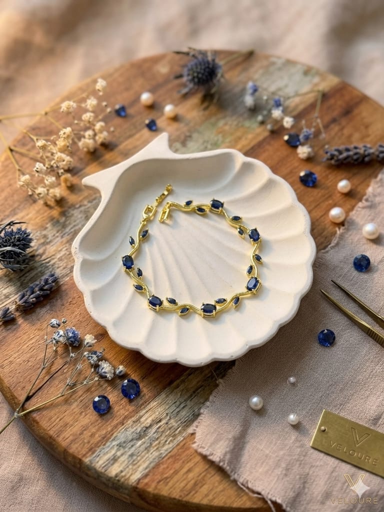 Tulip Bracelet (Navy  Blue)