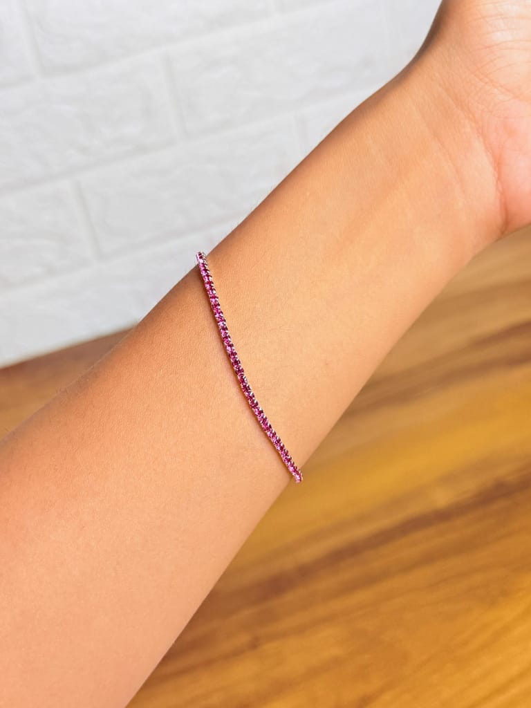 The Rose Glow Tennis Bracelet