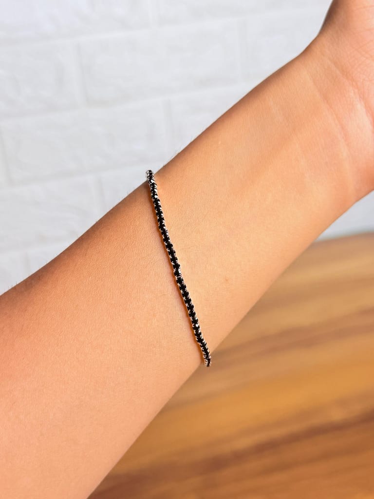 The Noir Crystal Tennis Bracelet