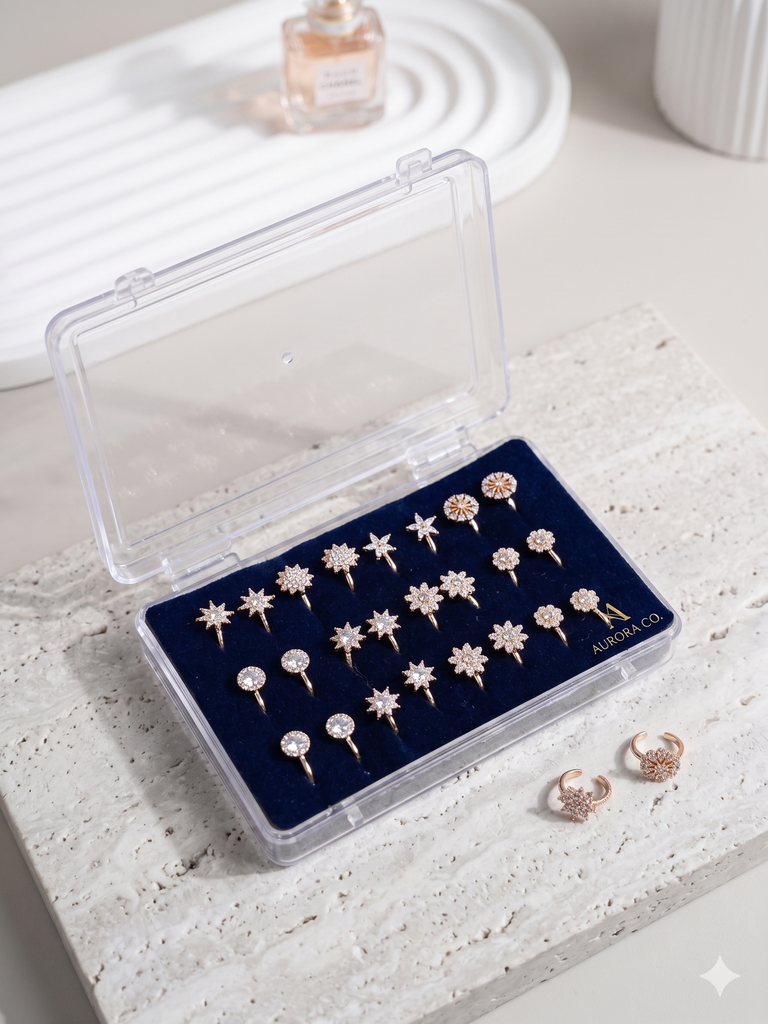 Shalvika Starlight & Flora Assortment Nosse Pin(Each)