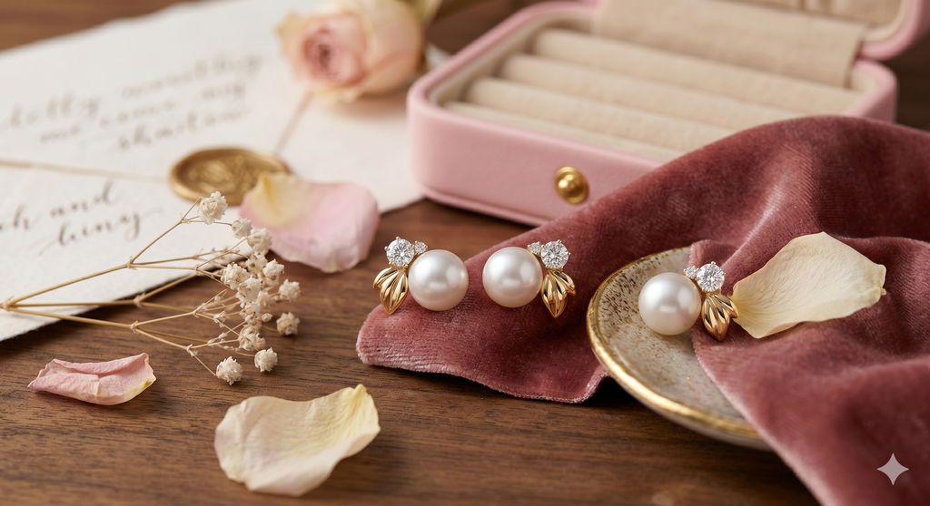 The Shalvika Botanical Pearl Accents