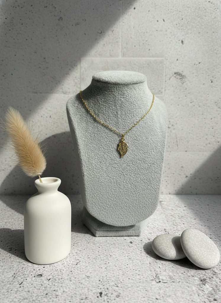 Gold leaf pendent