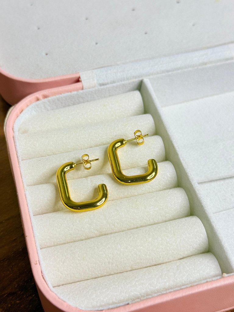 Square Edge Hoops
