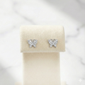 Butterfly studs sliver