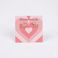 Crystal Flower Studs