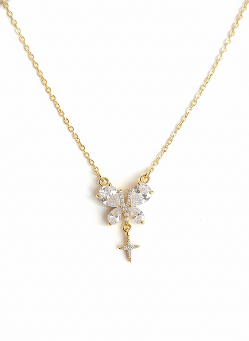 Butterfly stone pendent