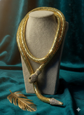 Snake mesh neck piece(gold)