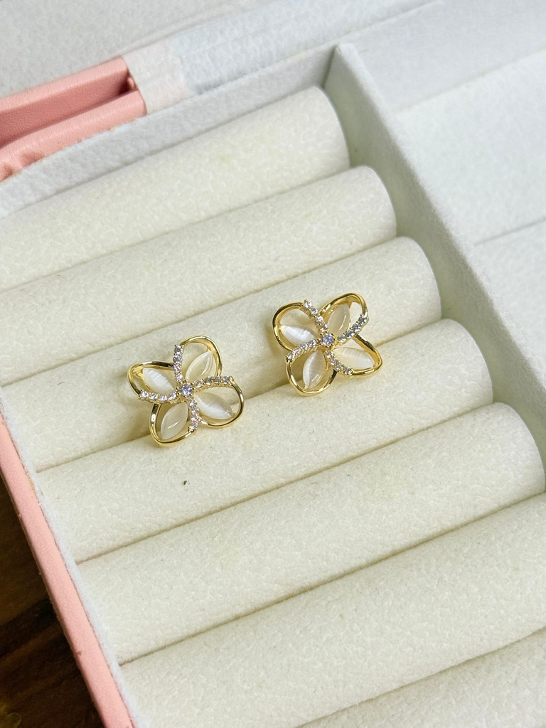 Iridescent Bloom Earrings