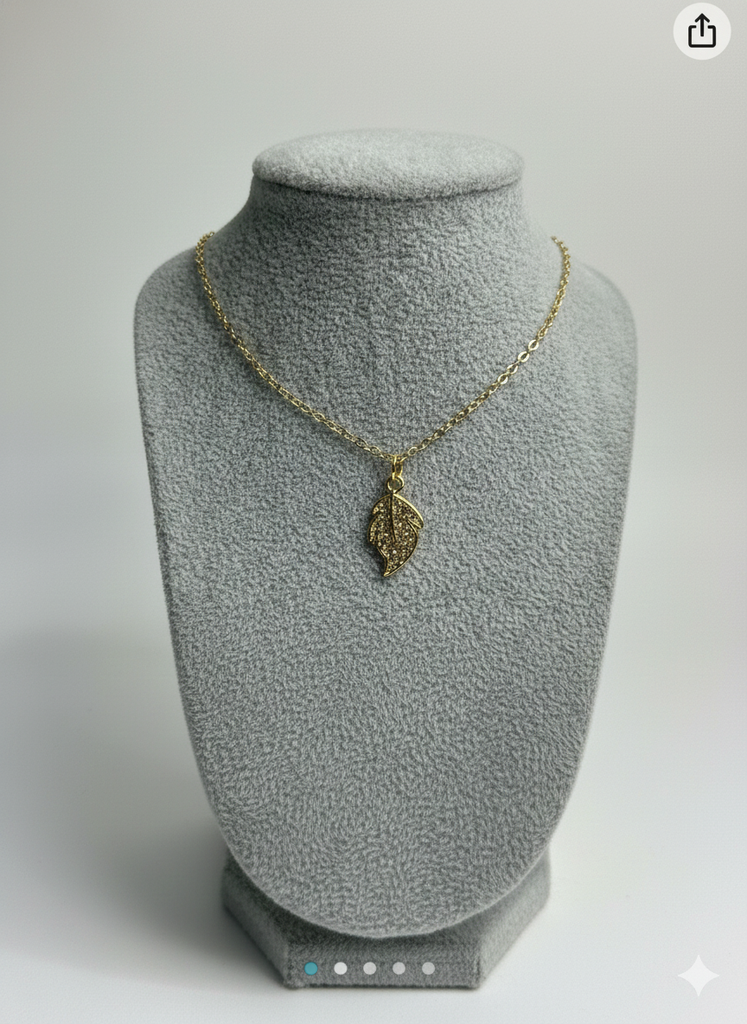 Gold leaf pendent