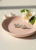 Butterfly studs golden