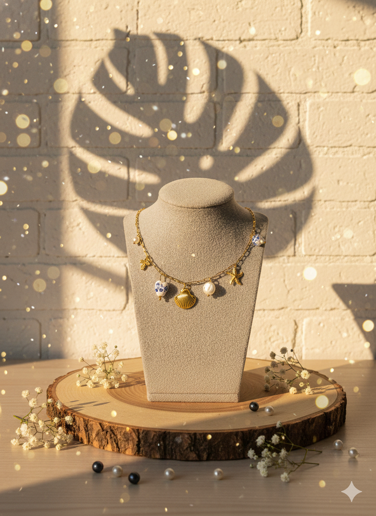 Shell star pendant