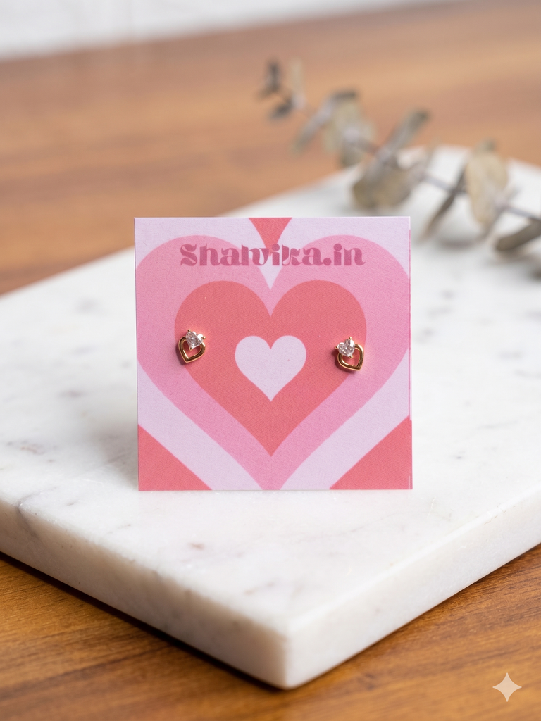 Crystalline Love Studs