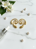 Liquid loop earrings
