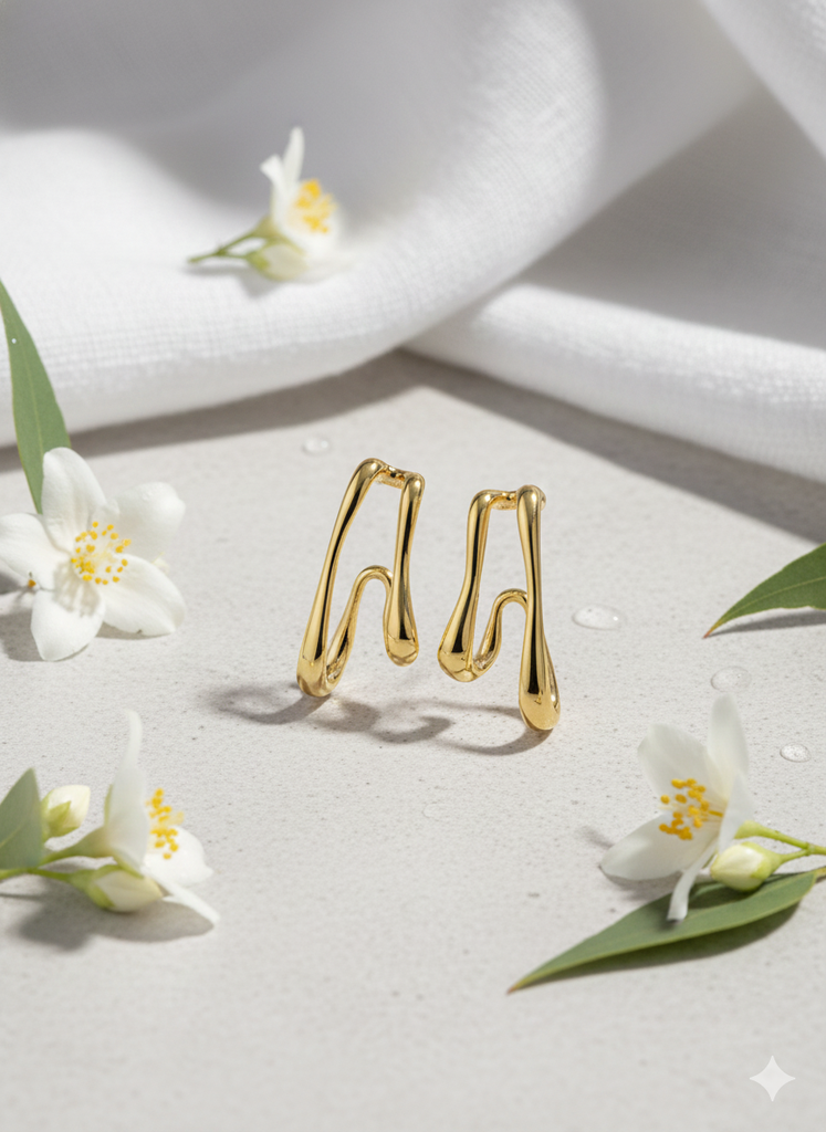 Morden melt earrings