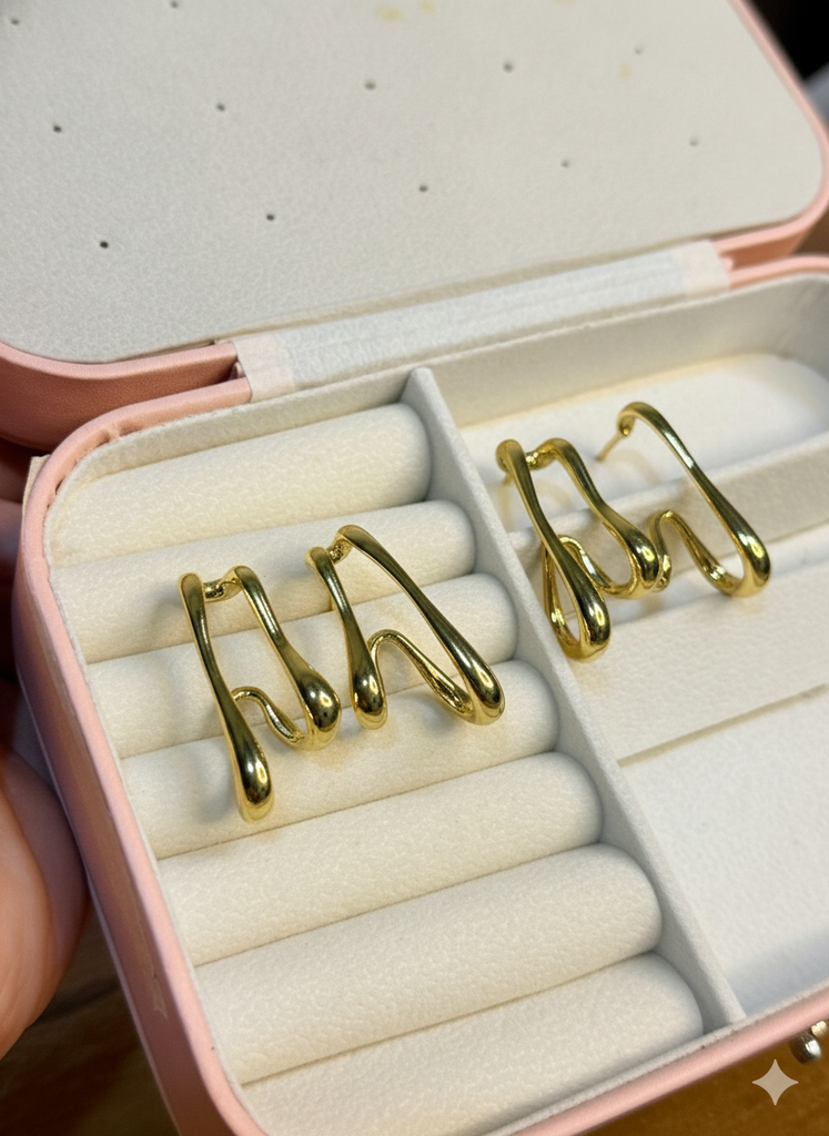 Morden melt earrings