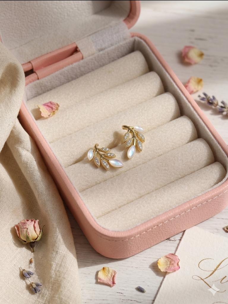 Dainty Pave & Pearl Studs