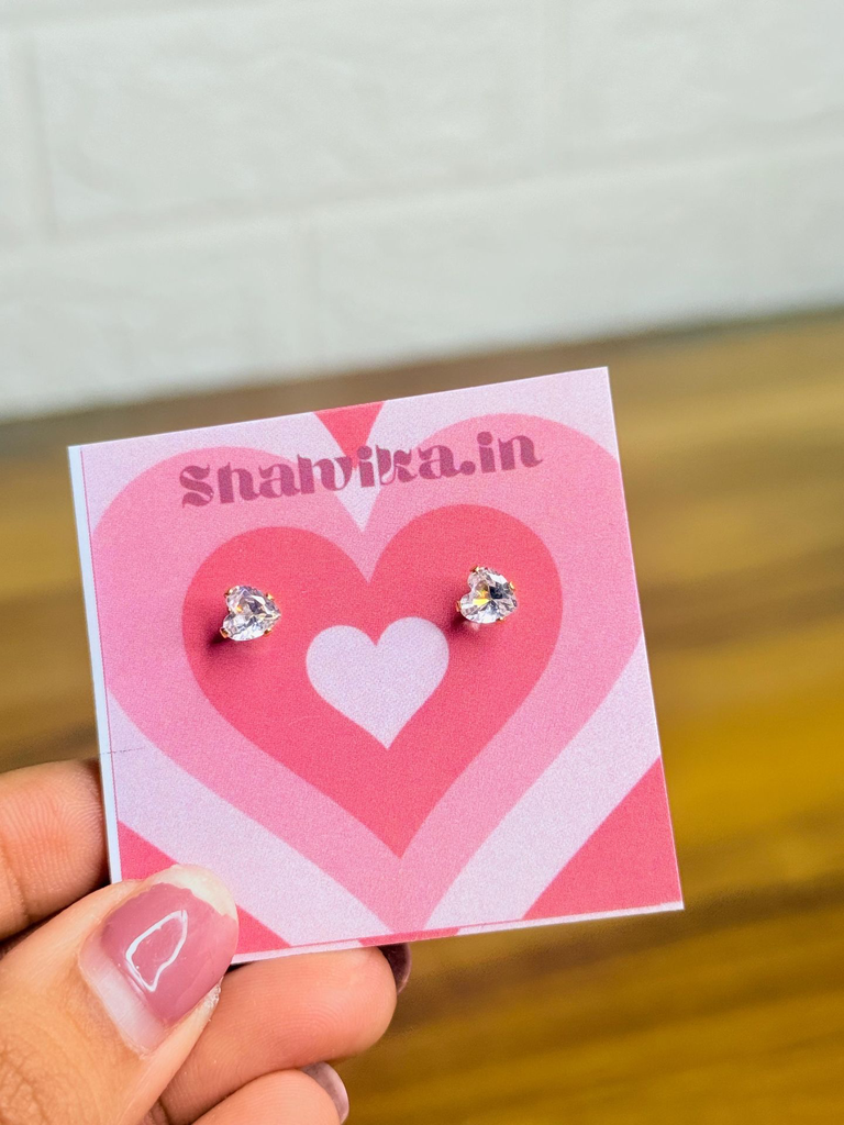 Starlight Heart Studs
