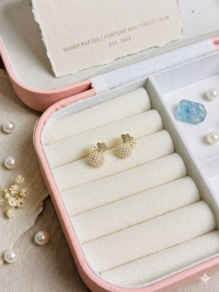 The Prosperity Pouch Studs
