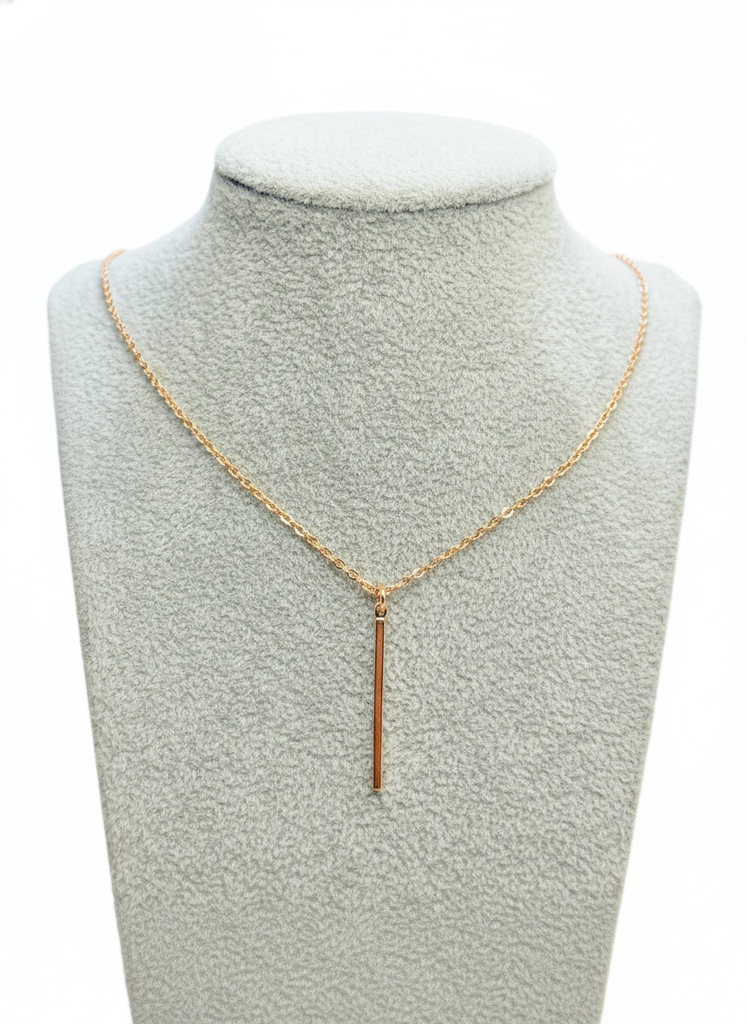 Match stick necklace (rose gold)