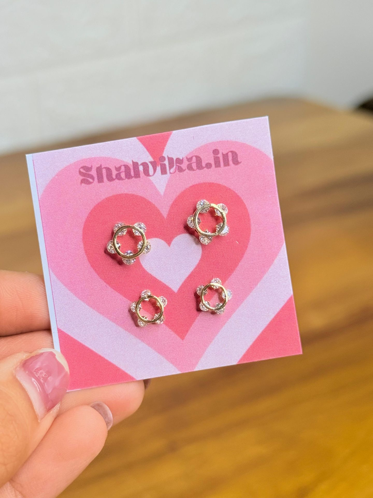 Double Piercing studs