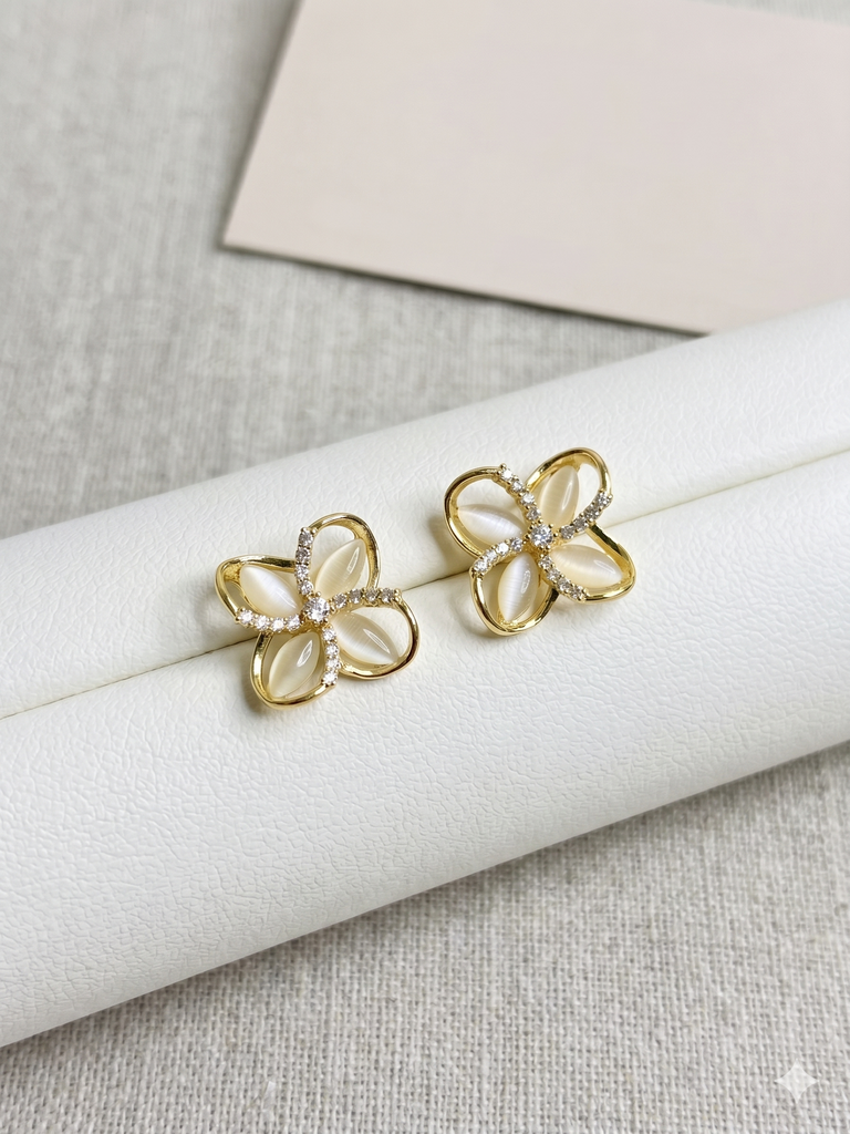 Iridescent Bloom Earrings