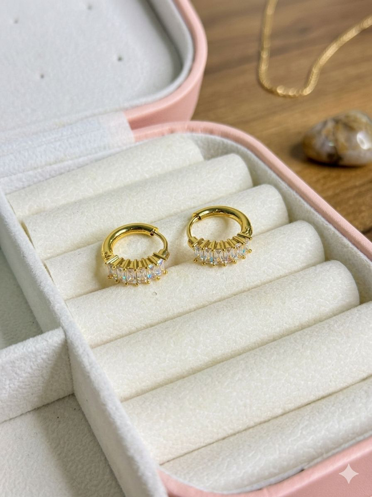 Aurelia Baguette Hoops: