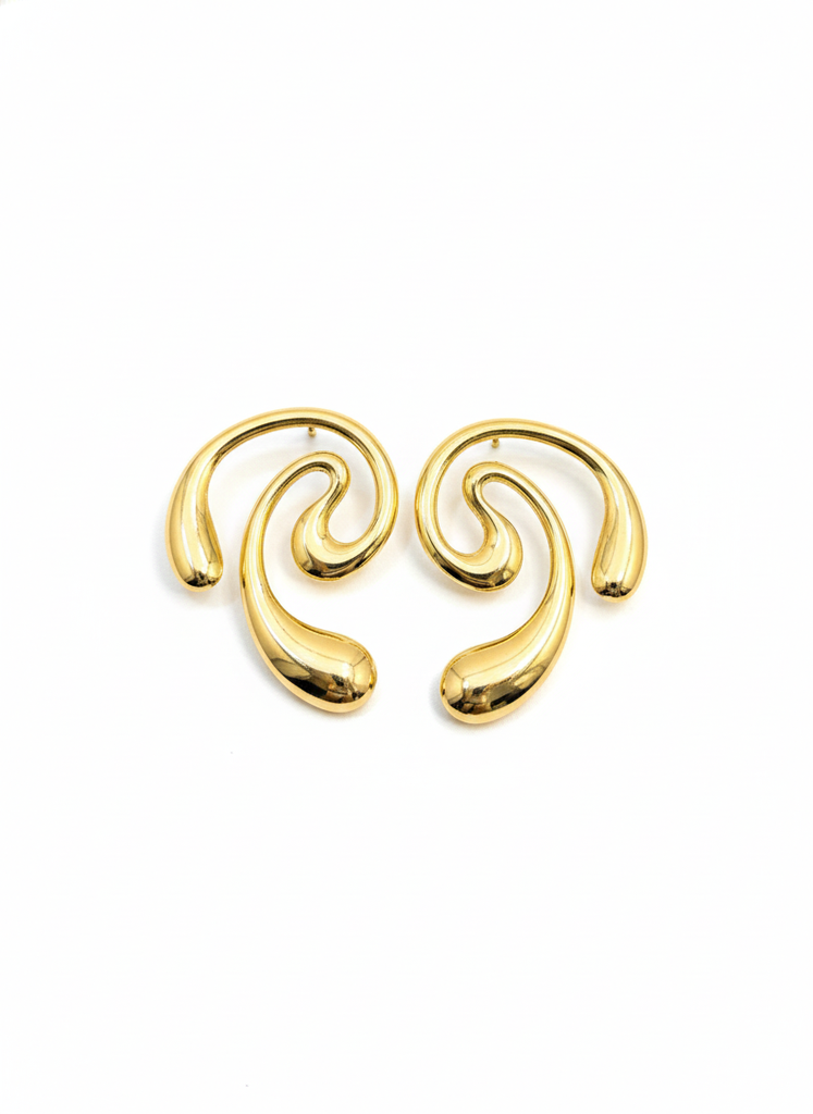 Liquid loop earrings