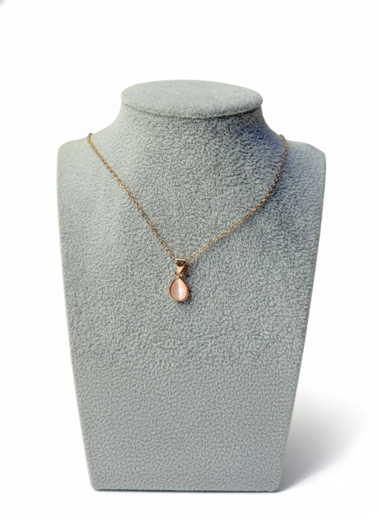 Blush drop pendent