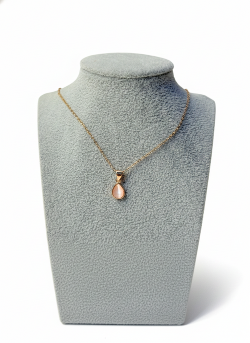 Blush drop pendent