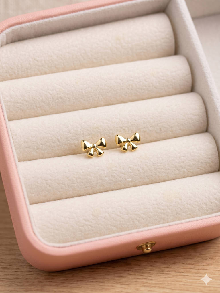 Honey Ribbon Studs