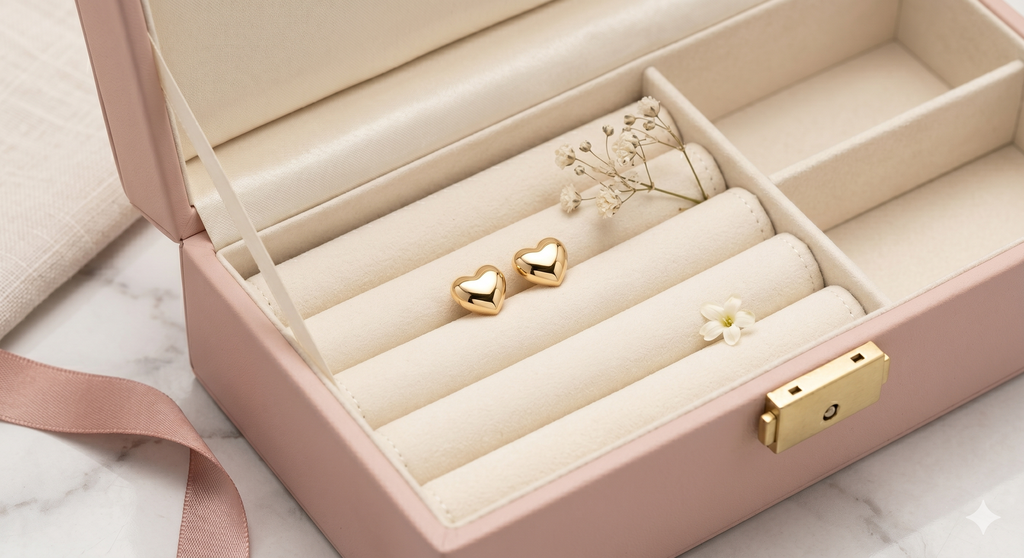 Golden Sweetheart Earrings
